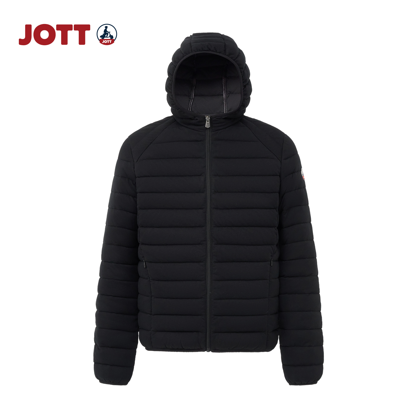 JOTT男士排骨羽绒服保暖连帽外套