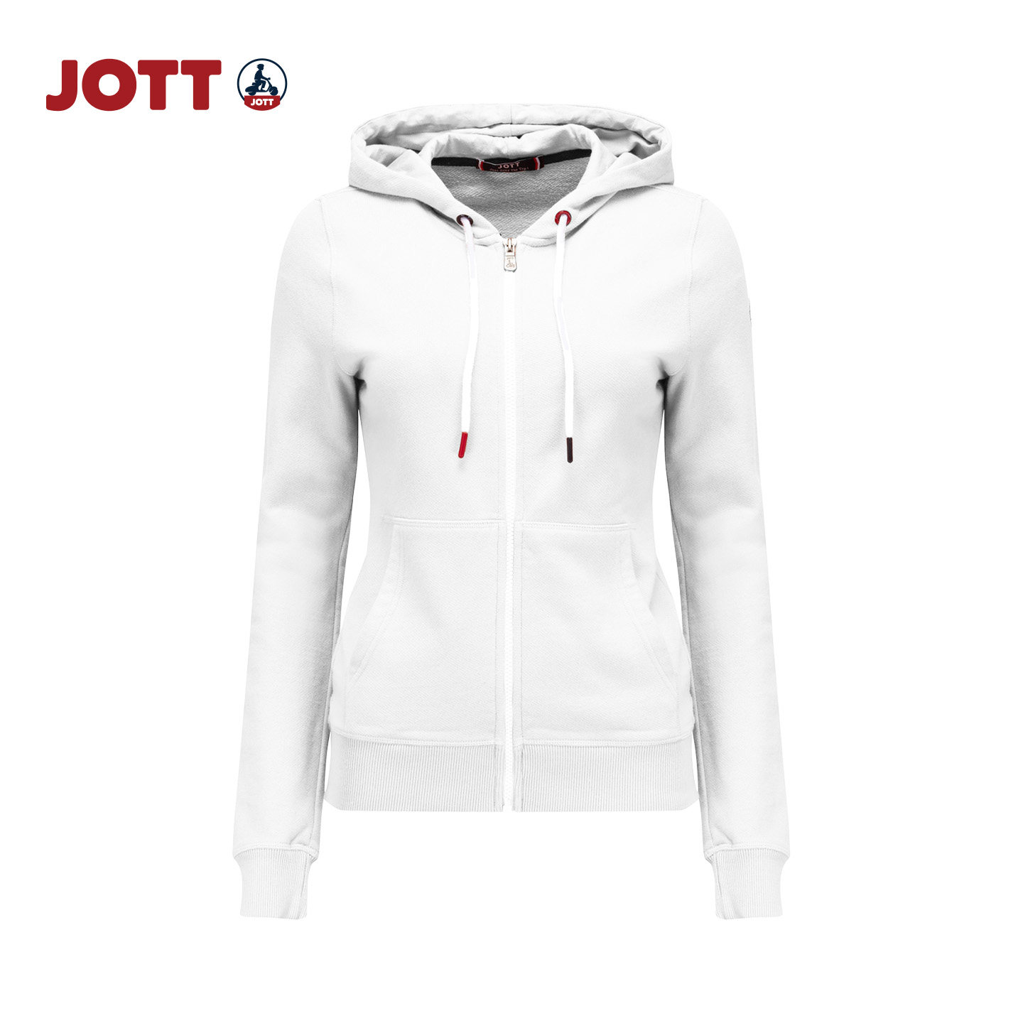 JOTT/抽绳连帽卫衣  简约时尚长袖纯色外套上衣 舒适女士春秋款