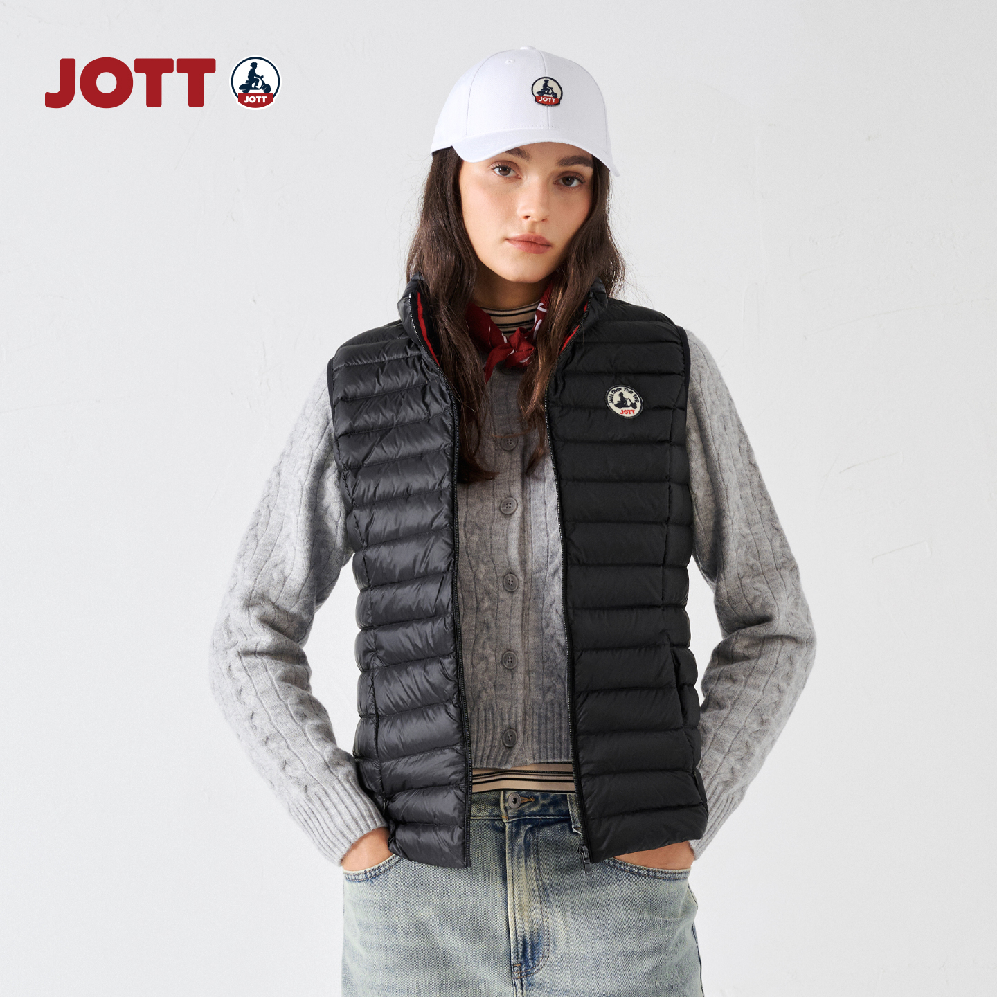 JOTT排骨马甲羽绒服外套