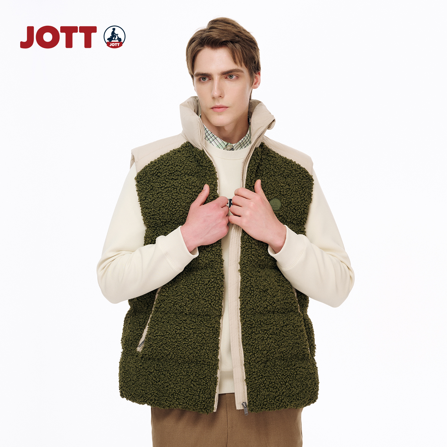 JOTT男士羽绒马甲休闲百搭时尚