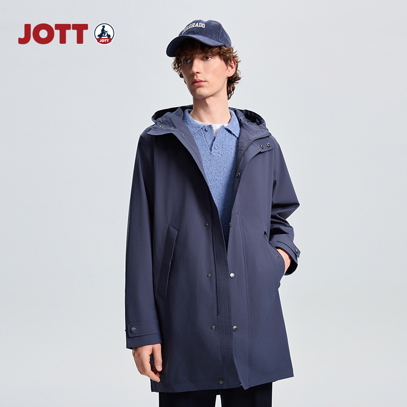 JOTT男士中长款一衣多穿羽绒服
