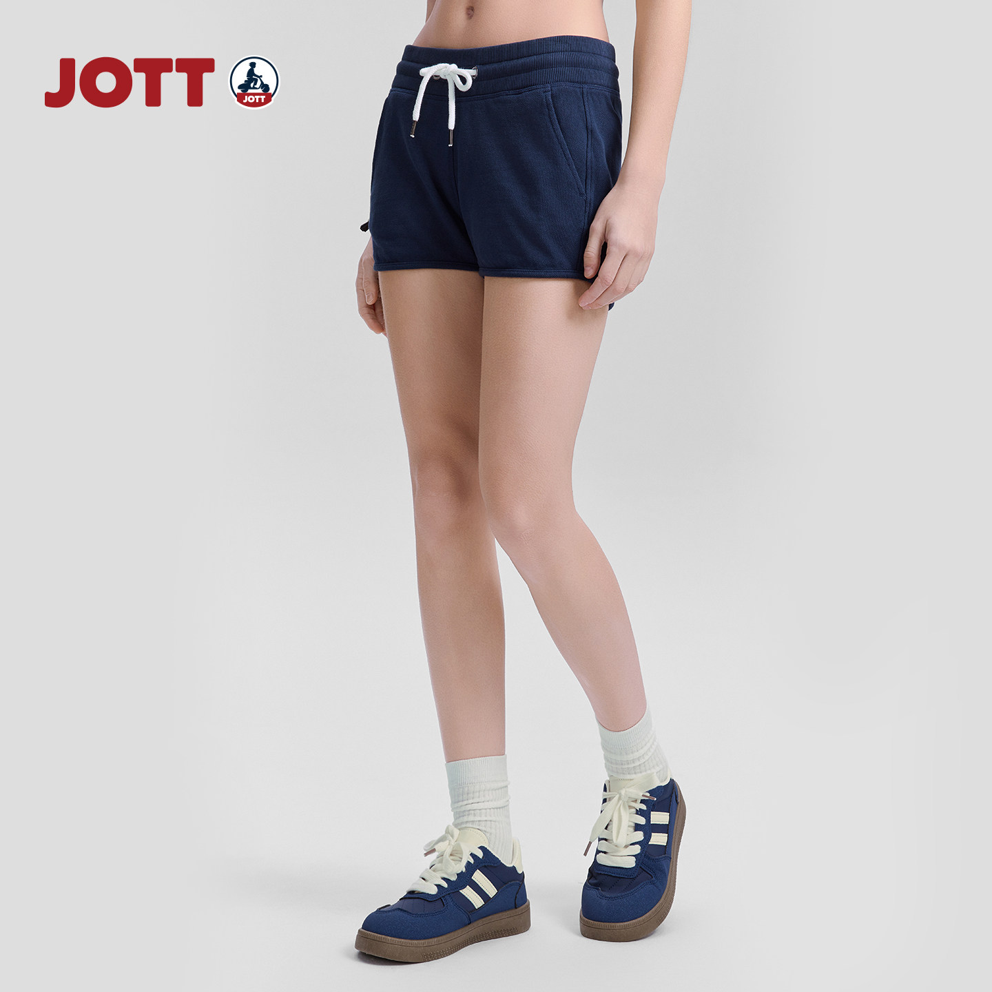 JOTT女士夏季针织短裤图片