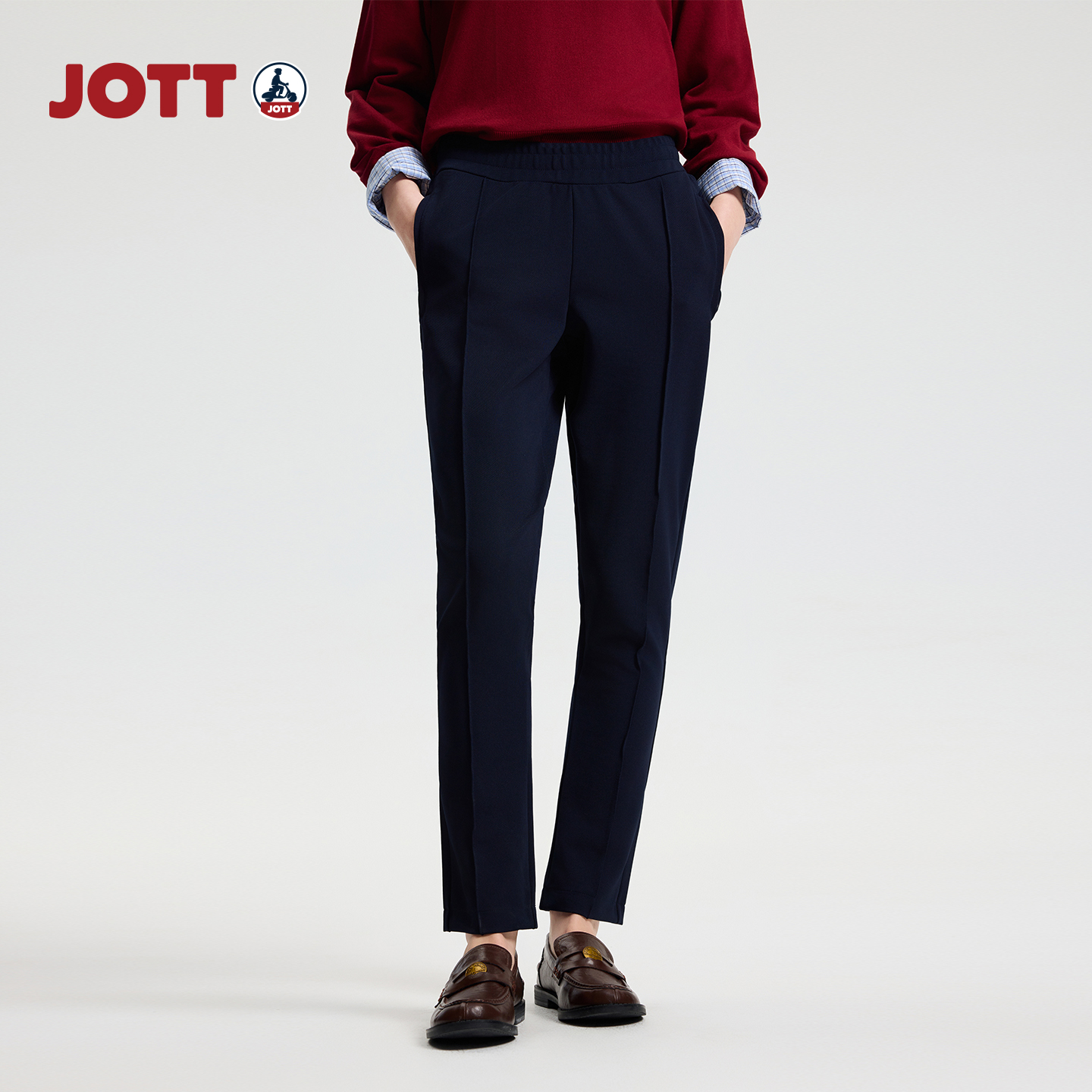 JOTT女士针织长裤休闲裤