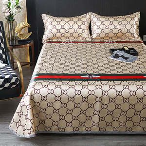 3夏季冰丝凉席床单单件可机洗水洗三件套夏天丝滑裸睡空调软席子