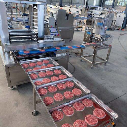 全自动肉饼成型机土豆可乐饼宠物饼干三文鱼饼机时蔬鲜虾圈成型机