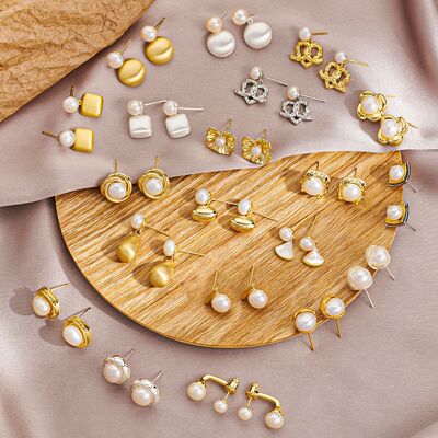 天然淡水珍珠S925纯银针耳钉简约时尚珍珠轻奢小众高级感百搭耳饰