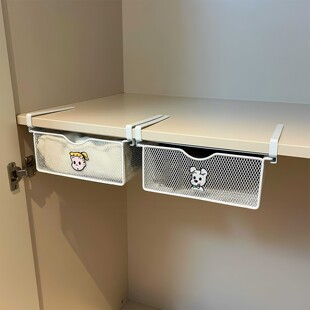 悬挂式抽屉收纳篮衣柜衣物内衣袜子整理神器家用宿舍下挂式置物架