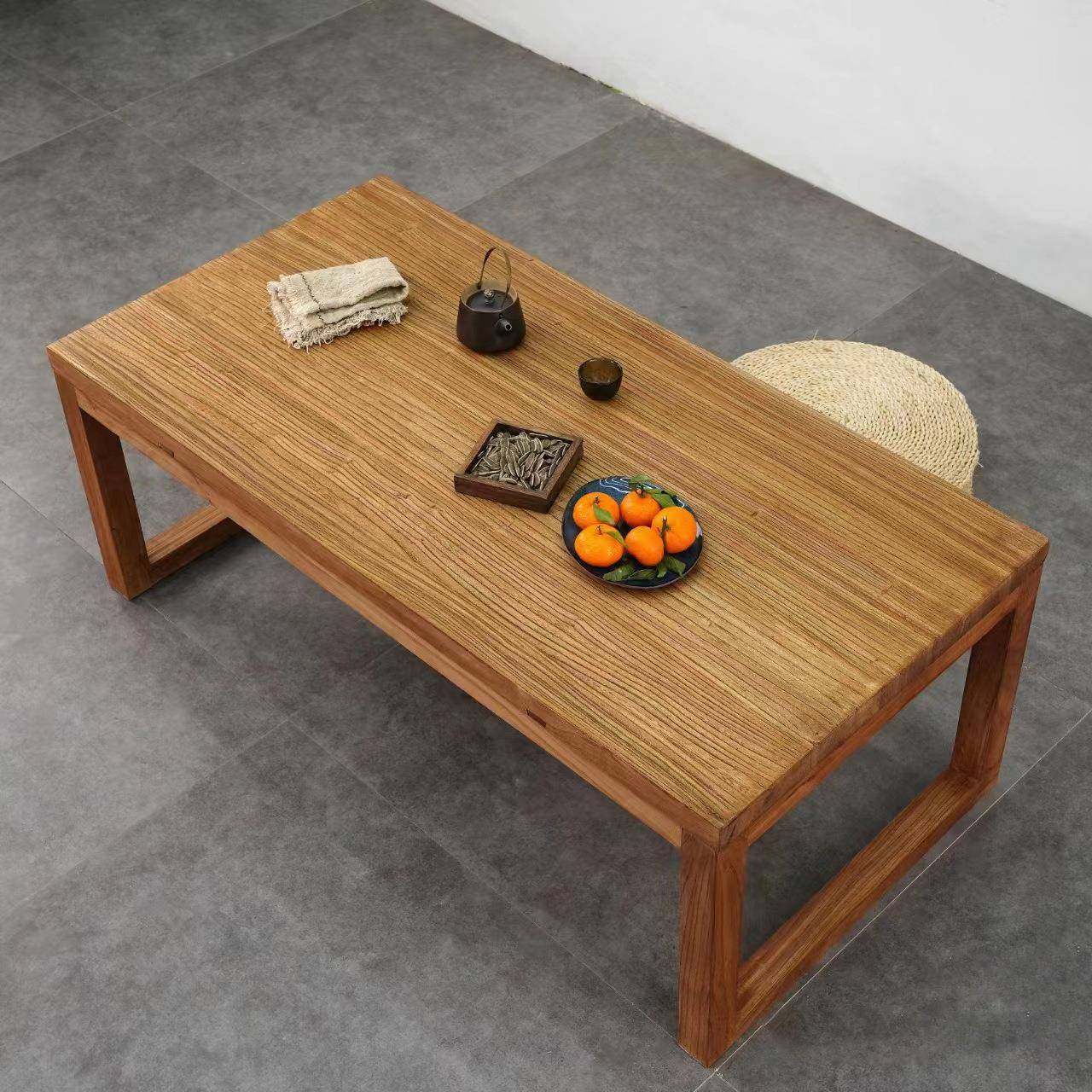 简约长方形家用阳台桌子客厅咖啡厅老榆木小茶台中式功夫茶几桌,商业/办公家具,茶台/茶桌,淘宝优惠券,粉丝福利购,淘宝优惠卷