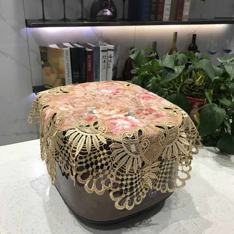 电饭煲盖布豆浆机饮机尘布尘罩微波炉罩床头柜盖布小盖巾