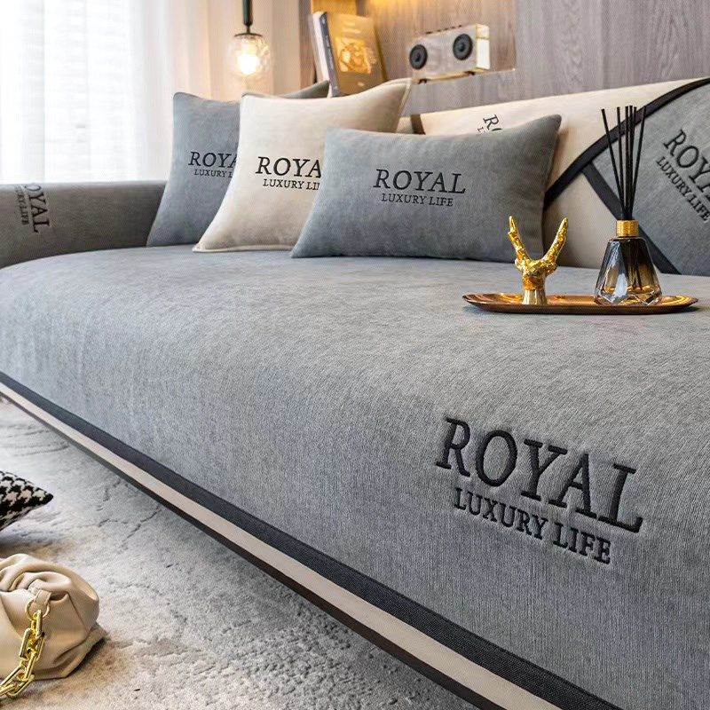 热卖简约现代棉麻布艺坐垫滑四季皮沙发垫巾套全盖贵妃扶手巾