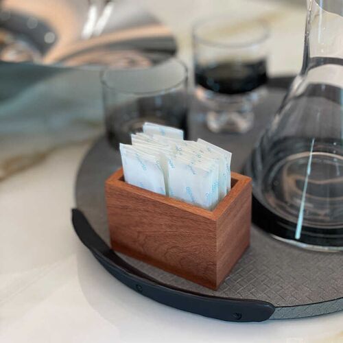 牙签盒定牙签筒酒店餐厅日式餐馆木质棉签牙线收纳盒