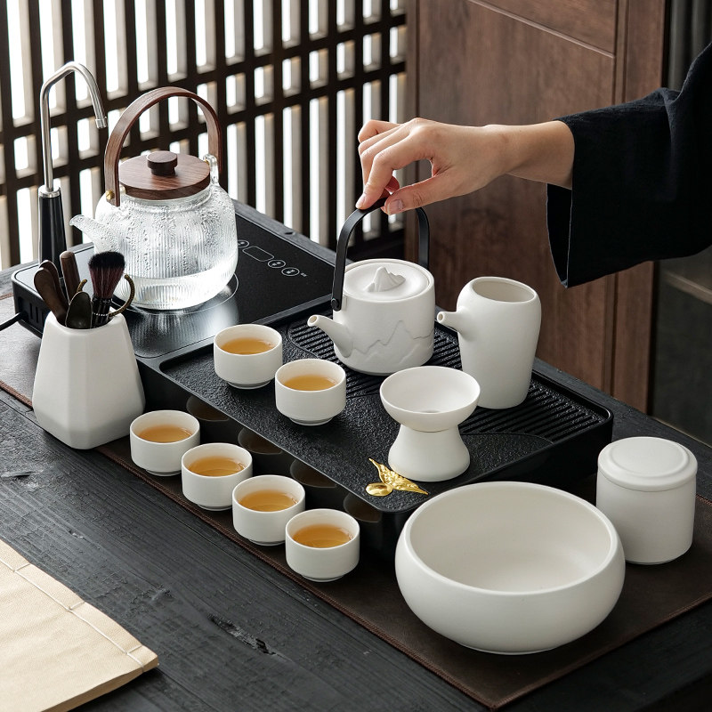 茶具装小茶台烧壶一体全自动茶盘煮茶器泡茶具一整