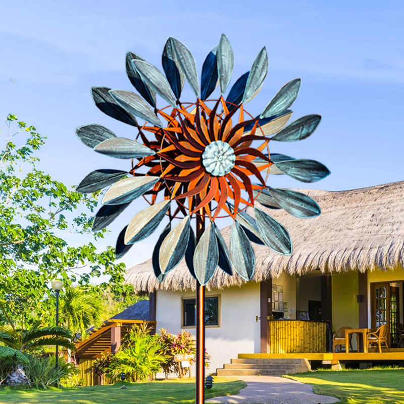 庭院造景布置户外铁艺大小风车组合花园阳台院子别墅装饰创意,家居饰品,户外/庭院摆件,淘宝优惠券,粉丝福利购,淘宝优惠卷