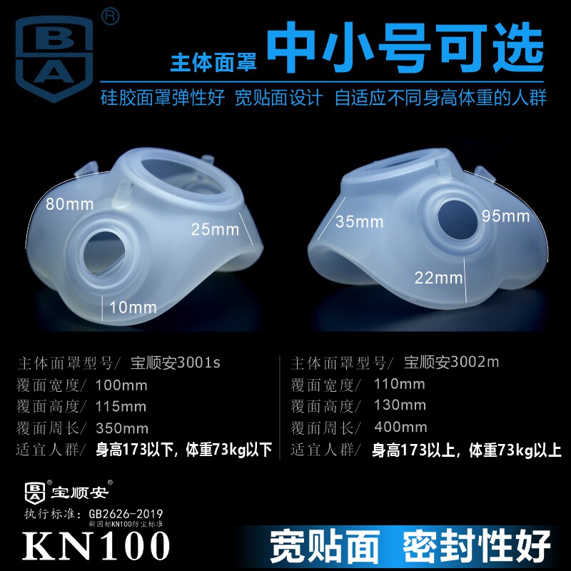 宝顺安煤矿工业粉尘清洗更换颗粒物隔离呼吸器