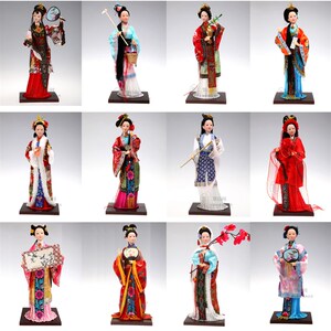 中国人偶娃娃 红楼梦十二金钗工艺品 家居玩偶摆设品