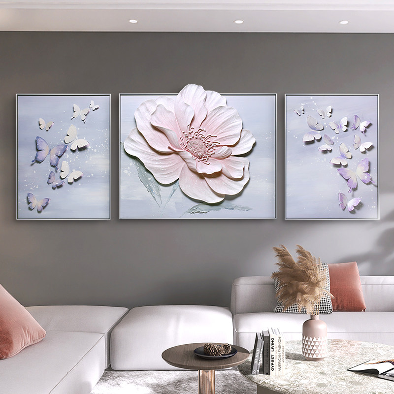 现简约装饰画级感艺术背景墙肌理画浮雕挂画