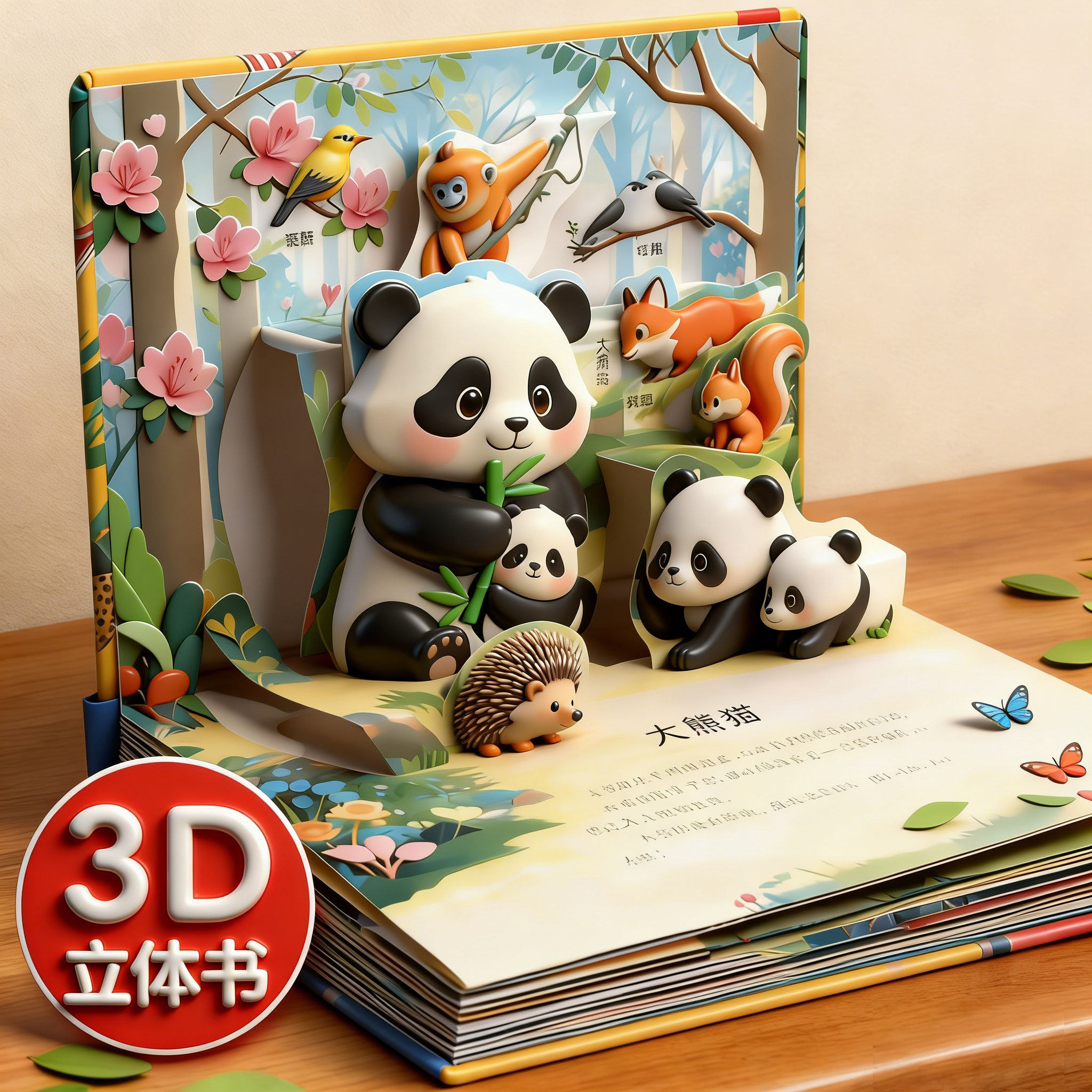 世界动物电影剧场3D立体书自然揭秘幼儿童启蒙早教认知绘本翻翻书