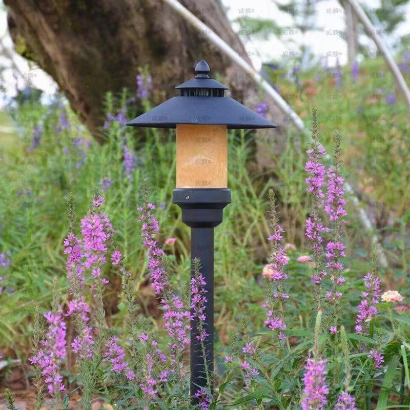 厂家供应真云石草坪灯庭院草帽草地灯公园LED小区路灯户外景观灯