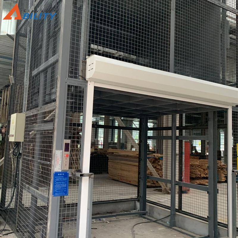 室外钢结构液压升降平台厂家直供链条式简易导轨式液压升降货梯