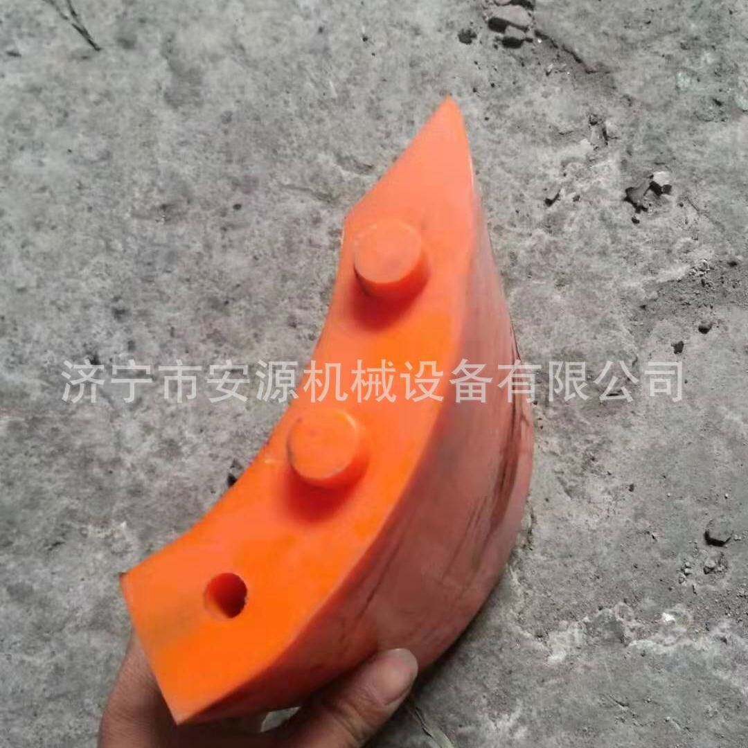 聚氨酯皮带清扫器刀头 浇筑清扫器刀头 H/p合金刀头长期供应