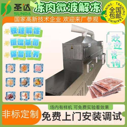 冻肉微波解冻杀菌机冻肉低温快速化冻机防营养流失猪蹄杀菌解冻机