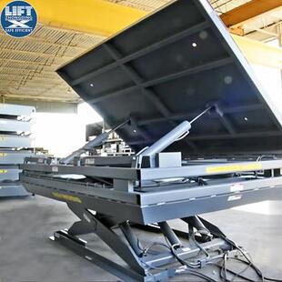 剪叉升降平台固定式双旋转可倾斜翻转台角度倾斜90度液压翻板机