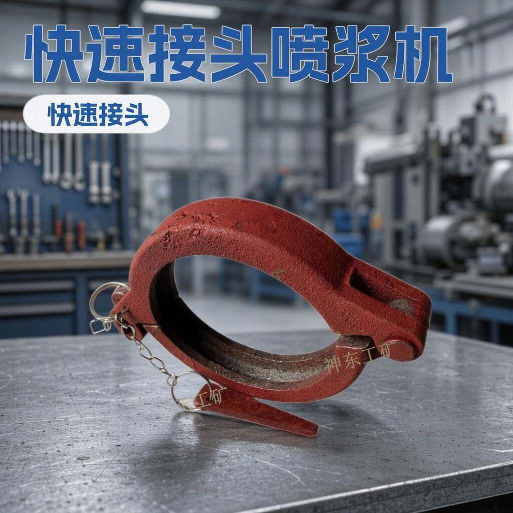 喷浆机配件喷锚机喷浆管快速接头卡箍卡子喷头底座工程建筑小型