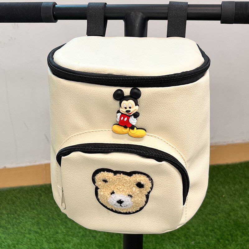 电动车前置挂包新款大容量可爱卡通遛娃车收纳包防水自行车置物兜