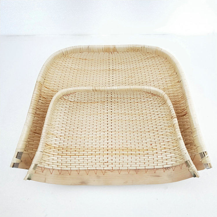 手工编织家用簸箕柳条编织簸箕文艺演出农用簸箕大小簸箕收纳筐斗