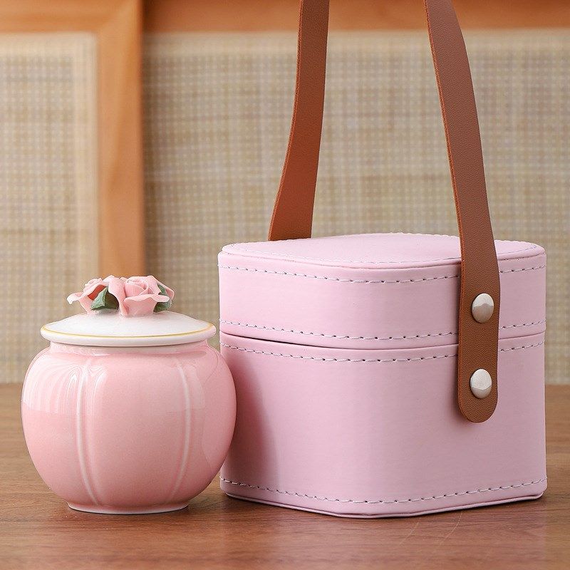 花开富贵 小号手工捏花宠物骨灰罐 潮收纳盒猫狗毛发牙齿坛,商业/办公家具,骨灰盒,淘宝优惠券,粉丝福利购,淘宝优惠卷