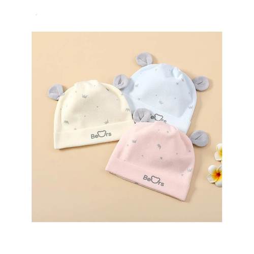 A类宝宝0-3个月新生婴儿帽子春秋款纯棉双层夏季胎帽囟门帽套头帽