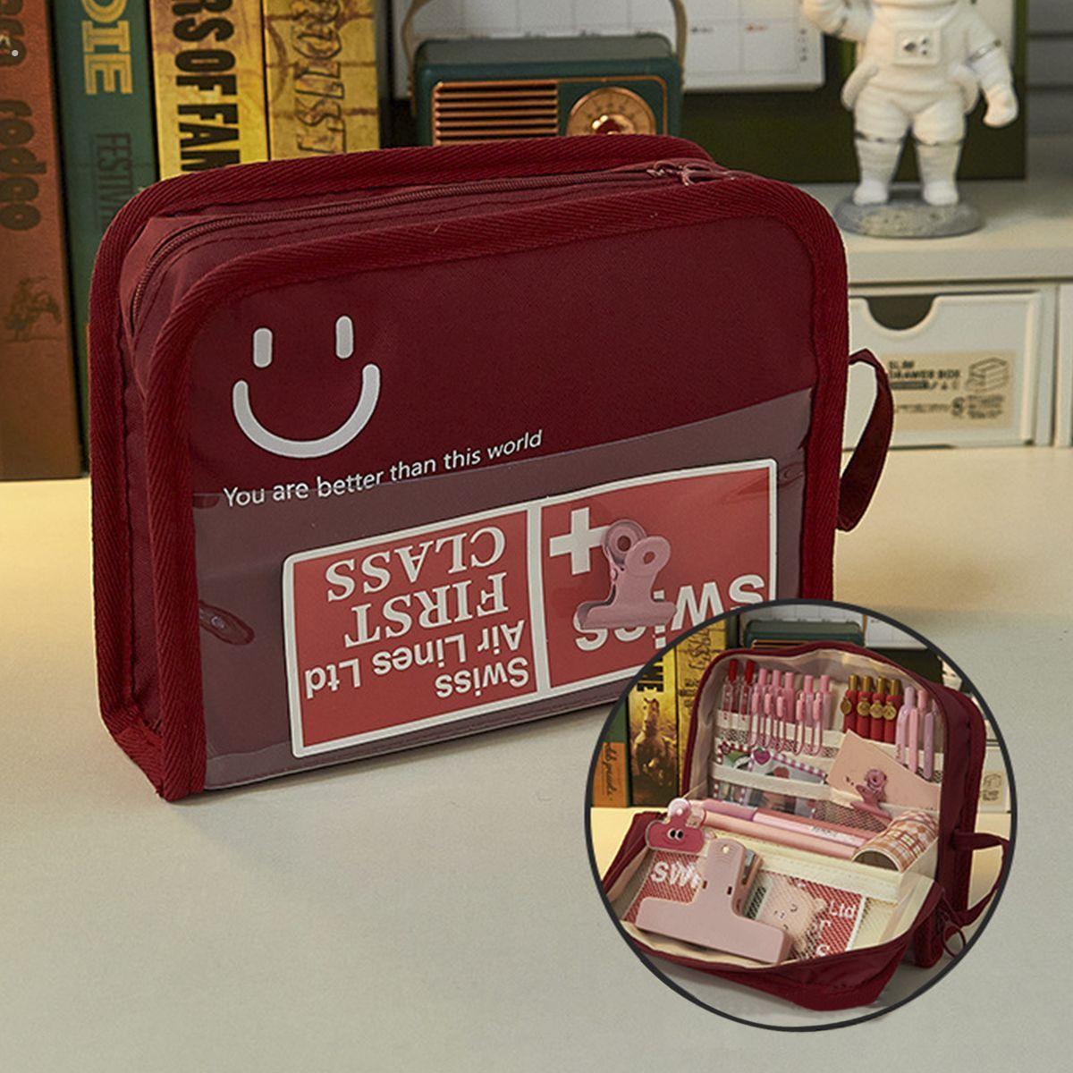 站可立式笔袋小孩男女大学生学习用品计感女生高颜值便携小众韩系