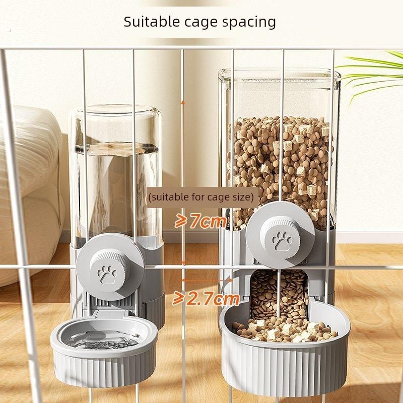 兔粮自动喂食器饮水器防打翻宠物兔子荷兰猪松鼠笼子专用食盆盒碗