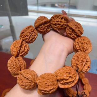 官帽核桃原色买文玩男士冷门手串文玩核桃血麒麟文玩手串配饰大全