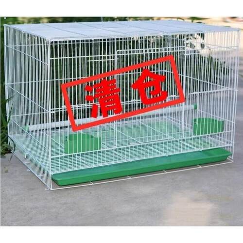 铁笼鸽子笼绣眼笼铁艺养殖笼家用鸟笼繁殖笼大号豪华鹦鹉笼
