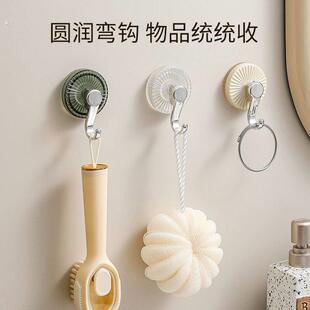 旋转吸盘挂钩强力真空免打孔承重黏钩厨房浴室化妆室墙壁毛巾