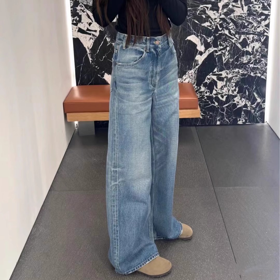 复古水洗牛仔裤纯喜爱