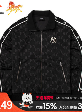 MLB针织夹克男女装官方正品新款时尚休闲服透气运动上衣3ATRM0844