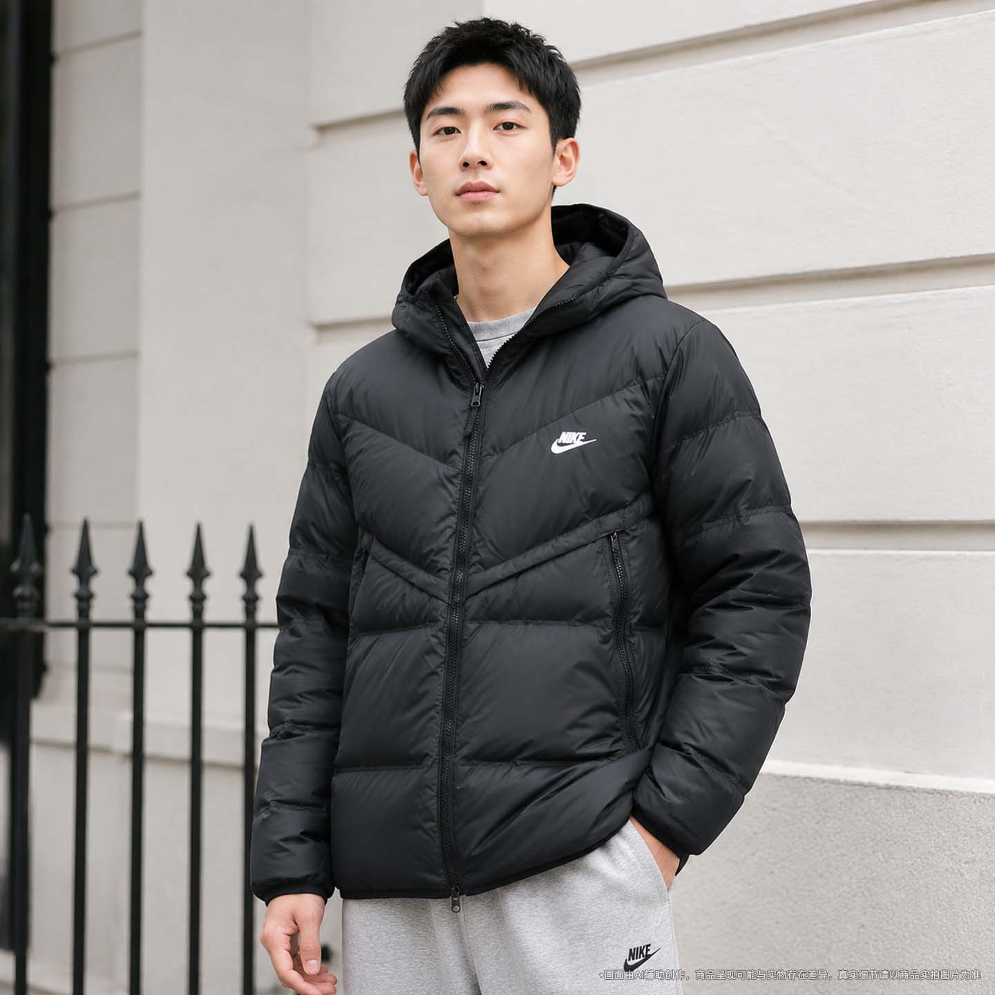 耶运动耐克男装女装运动服2026秋冬季羽绒服休闲宽松保暖鸭绒外套