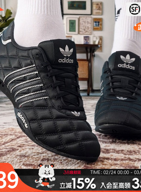 阿迪达斯官方旗舰休闲鞋女鞋春季新款运动鞋明星同款赛车鞋JS0286