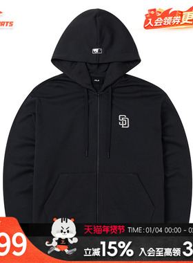 MLB外套男装女装新款运动户外时尚潮流休闲连帽夹克3ATRB0144