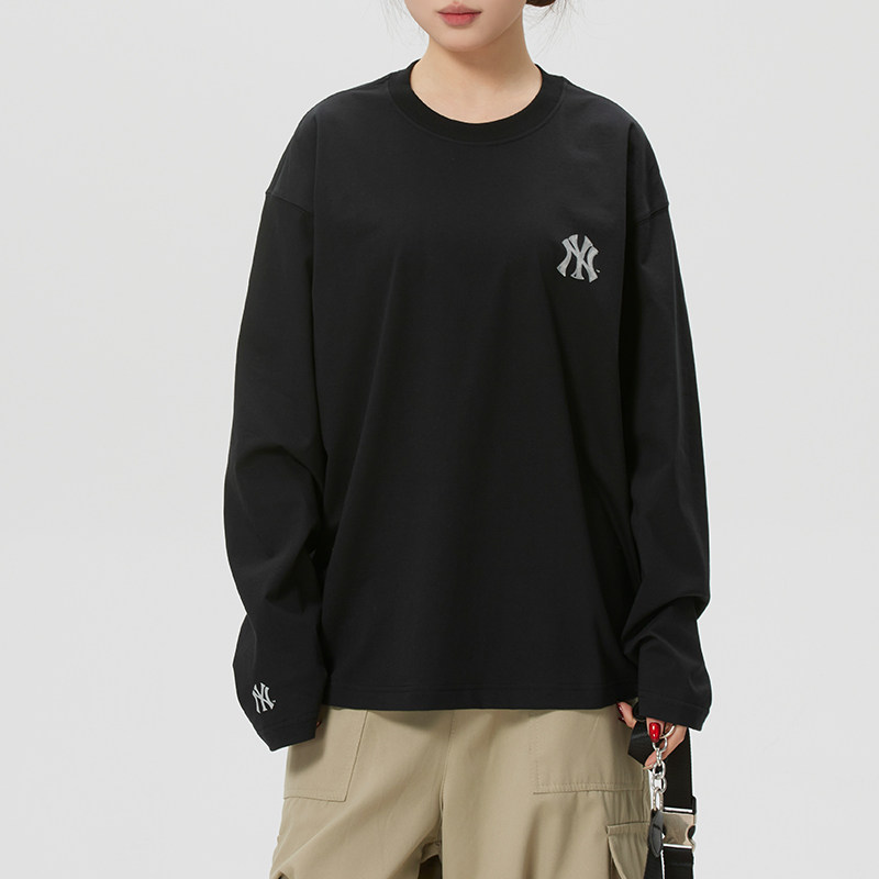 MLB长袖T恤男装女装官方正品2026夏季纽约洋基情侣运动服休闲上衣
