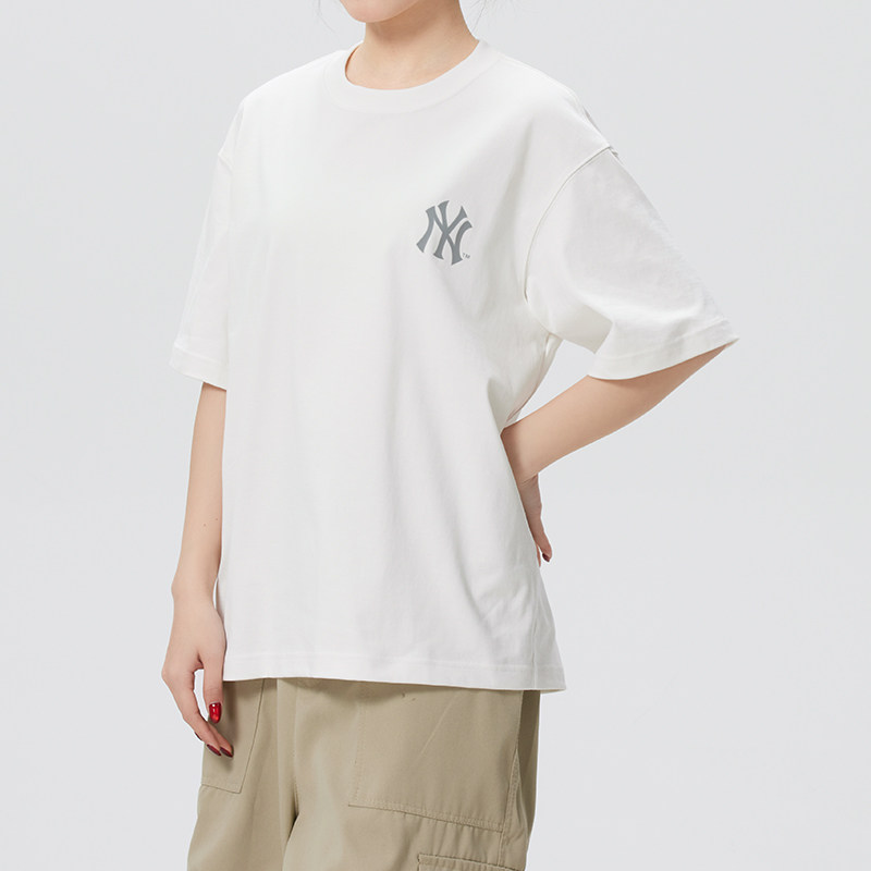 耶运动MLB男装女装运动服2026夏季款纽约洋基复古老花休闲短袖T恤