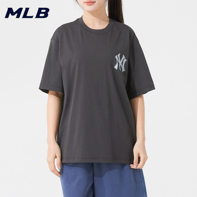 MLB男女同款短袖26夏季棒球运动t恤时尚潮流球迷棒球服3ATSM105