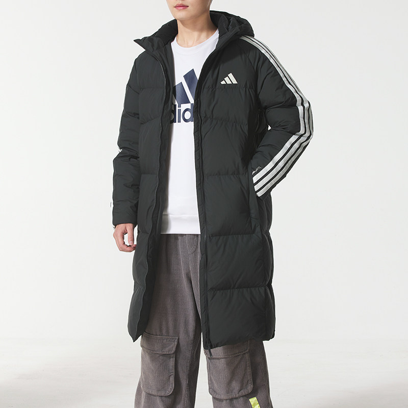 阿迪达斯 （adidas）长款羽绒服男女 26春季新款户外情侣运动服时