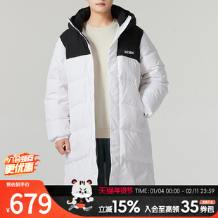 斯凯奇长款羽绒服外套男女装新款运动服情侣保暖防风羽夹克