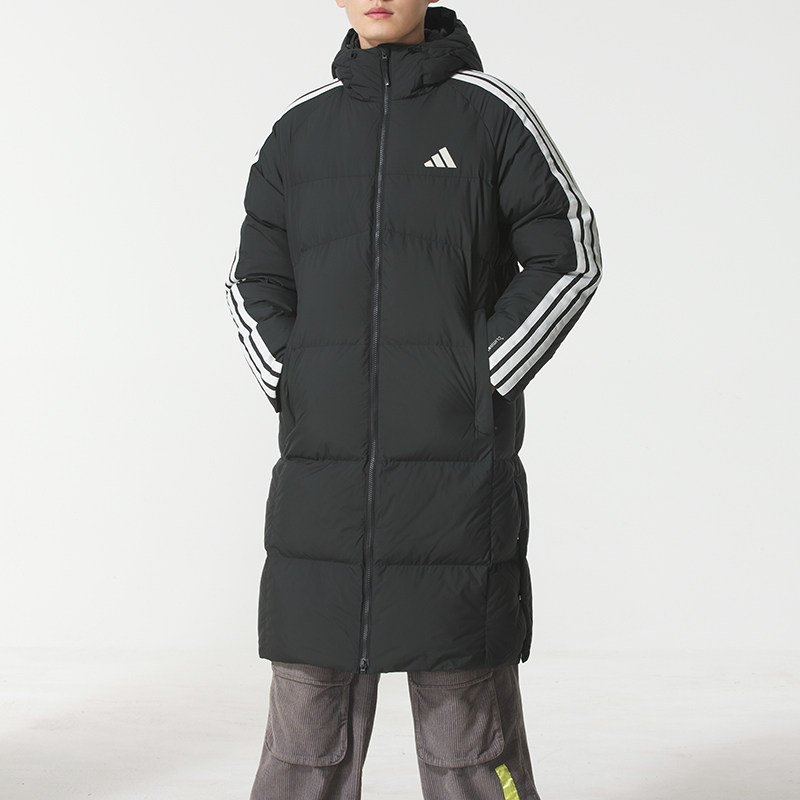 阿迪达斯 （adidas）长款羽绒服男女 26春季新款户外情侣运动服时