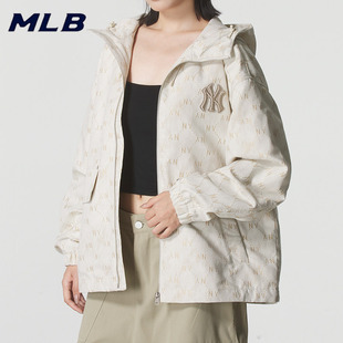 MLB外套男女装秋季运动服梭织休闲上衣夹克3AWJM0554