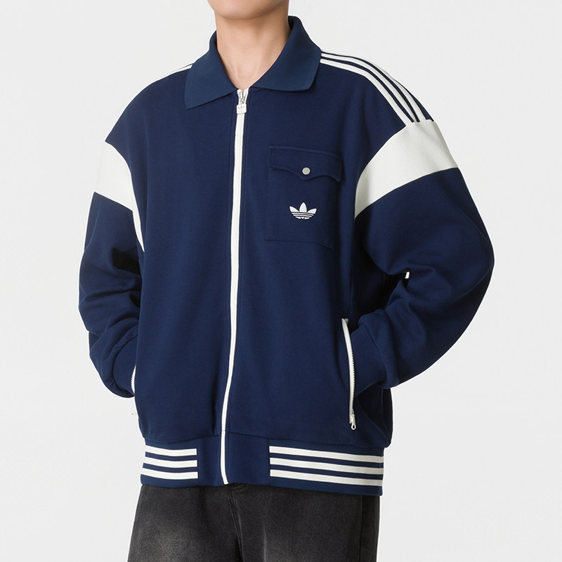 耶运动阿迪达斯adidas三叶草夹克男装 2026新款秋季运动服时尚