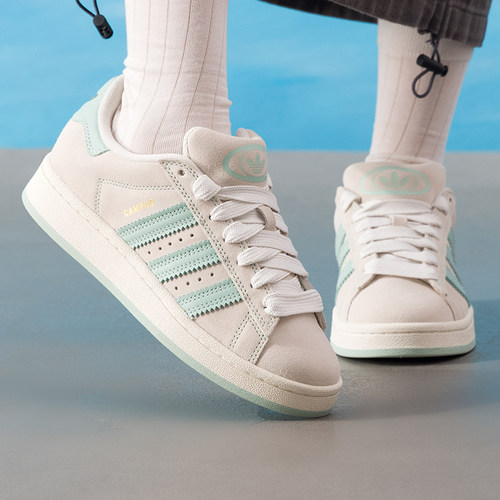 阿迪达斯三叶草女鞋2025夏季新款CAMPUS00S低帮透气休闲鞋 JQ57